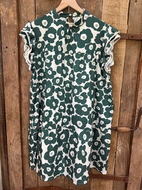 Green & White Floral Dress SHEIN Size XL